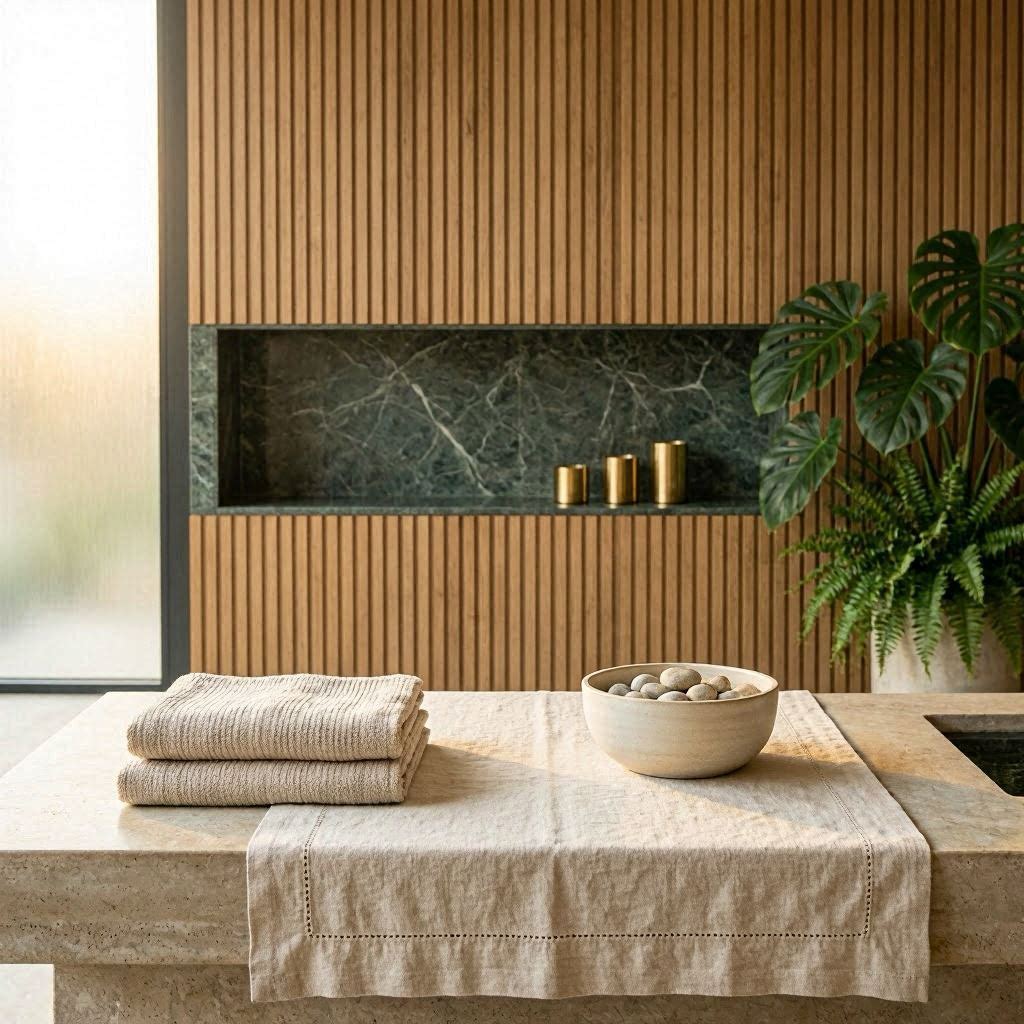 Serene luxury spa setting